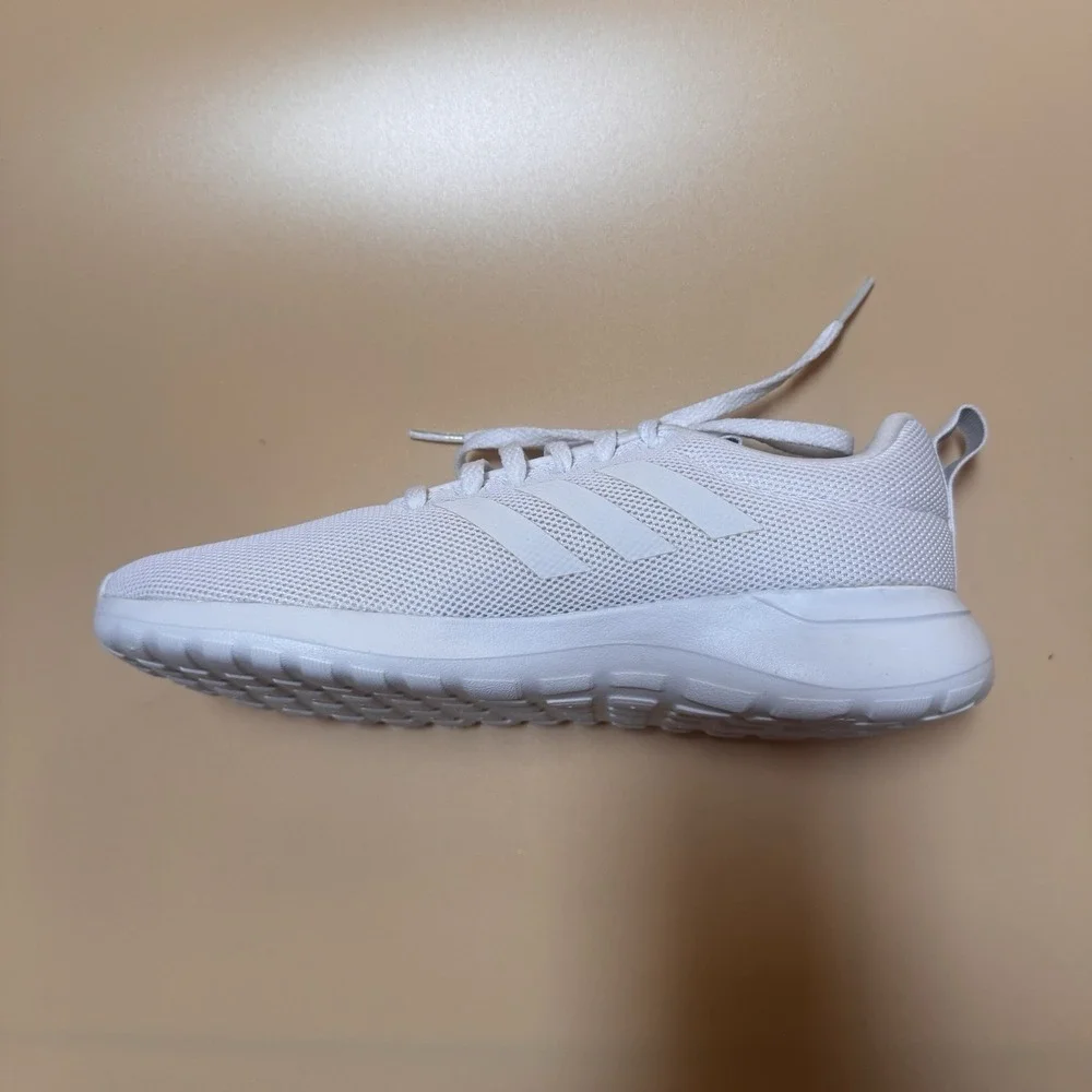 New Adidas Lite Racer CLN Low Top Lace-Up Mesh Sneakers White Comfort BB6895 - Picture 6 of 8